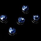 12 Large Vibrant Blue Rhinestone Twist-Ins 04