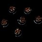 12 Delightful Silver Brown Rhinestone Flower Twist-Ins 01