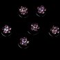 Pink Crystal Rhinestone Twist In Hair Spinners (Set of 12)