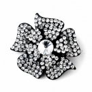 Black Clear Brooch 130