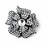 Black Clear Brooch 130