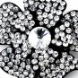 Black Clear Brooch 130