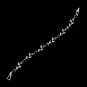 Silver Red Bridal Bracelet B 97