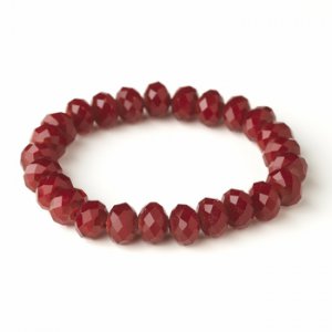 Ruby 10mm Stretch Bracelet 7613