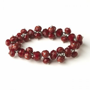 Ruby Flower Bracelet 7617