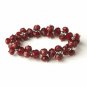 Ruby Flower Bracelet 7617