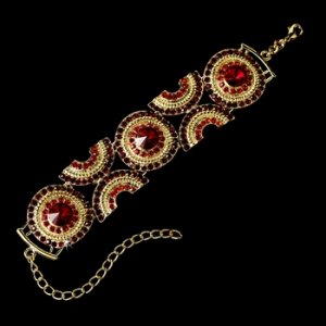 Inspiring Gold Ruby Rhinestone Bracelet 8288