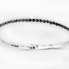 Glamorous Black Rhinestone Single Adjustable Coil Chocker Necklace 398