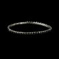 Charming Silver Black Rhinestone Stretch Bracelet 8011