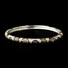 Silver Topaz w/ Black Trim Bracelet 8563