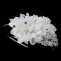 Silver Rhinestone Ivory AppliquŽ Headband HP 937