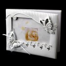 Sparkling Classic Butterfly Photo Guest Book Set 414