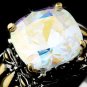 Beautiful Designer Inspired Silver Aurora Borealis CZ Ring 4115