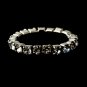 Silver-Clear Rhinestone Toe Ring Stretchy 1