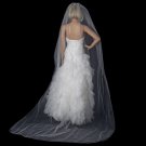 Bridal Wedding Single Layer Pencil Edge Cathedral Length Veil VP 1C