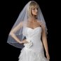 Bridal Wedding Double Layer Elbow Beaded Edge Veil 131