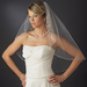 Single Layer Elbow Length Bridal Veil with Scattered Swarovski Crystals V 137 1E