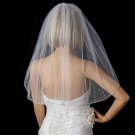 Bridal Wedding Single Layer Elbow Length Veil 139 w/ Crystals