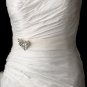 Belt with Silver Clear Butterfly Brooch 111