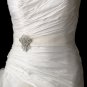Belt with Antique Silver Clear Quadrant Brooch 115