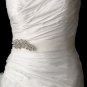 Belt with Antique Silver Clear Leaf Brooch 18