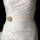 Belt with Floral Cluster Pearl Brooch 31