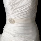 Belt with Vintage Oval Brooch 3172