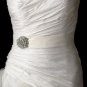 Belt with Crystal & Rhinestone Flower Brooch 86