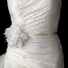 Belt with Crystals, Pearls, and Feathers Clip 1142