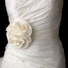 Belt with Garden Rose Flower Clip 419