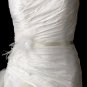 Belt with Jeweled Feather Fascinator Clip 440