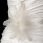 Belt with Triple Crystals & Feather Fascinator Clip 442