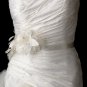 Belt with Sequins & Bugle Beads Feather Fascinator Flower Comb 7794