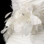 Belt with Sequins & Bugle Beads Feather Fascinator Flower Comb 7794