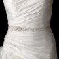 Vintage Satin Ribbon Belt or Headband 8204 with Rhinestones, Pearls & Beads