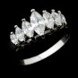 Classy Silver Clear Marquise CZ Ring 0366