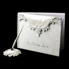 Lovely Victorian Lace Guest Book & Pen Set