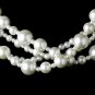 Multi Strand Pearl Necklace & Earring Set NE 8346