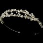 HP 7000 Elegant Fresh water Pearl & Crystal Wired Double Row Tiara