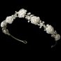 Silver White Bridal Headband HP 2322