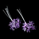 Lilac Crystal Flower Bouquet Jewels BQ 284