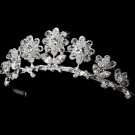 Child's Silver Clear Tiara Headpiece 605