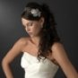 Antique Silver Clear Flower Side Accented Headband 9951
