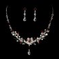 Swarovski Crystal Bridal Jewelry Set NE 8003 Red