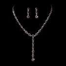 Necklace Earring Set 5790 Purple