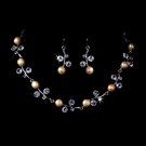 Necklace Earring Set 1043 Light Rose