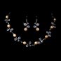 Necklace Earring Set 1043 Light Rose