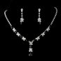 Necklace Earring Set 9235 Silver Black