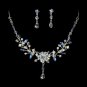 Swarovski Crystal Bridal Jewelry Set NE 8003 Blue