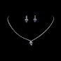 Beautiful Light Blue Crystal Jewelry Set NE 342